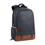 Classic 20L Small Faux Leather Water Resistant Anti Theft 3 Compartment Laptop Backpack/Office Backpack