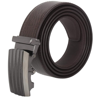 Men's PU Leather Auto Lock Belt
