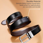 Men's Reversible Italian Leather Formal Belt