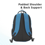 Laptop Backpack With Raincover, College Bag, Travel Bag For Unisex, Teal, 30 Litre