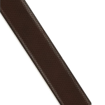 Men Textured Reversible Formal Italian Leather with Matt Gun Metal Buckle Belt