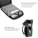 Workpack 23 Liters Water Resistant, L-Open, Premium Polyester Laptop Backpack