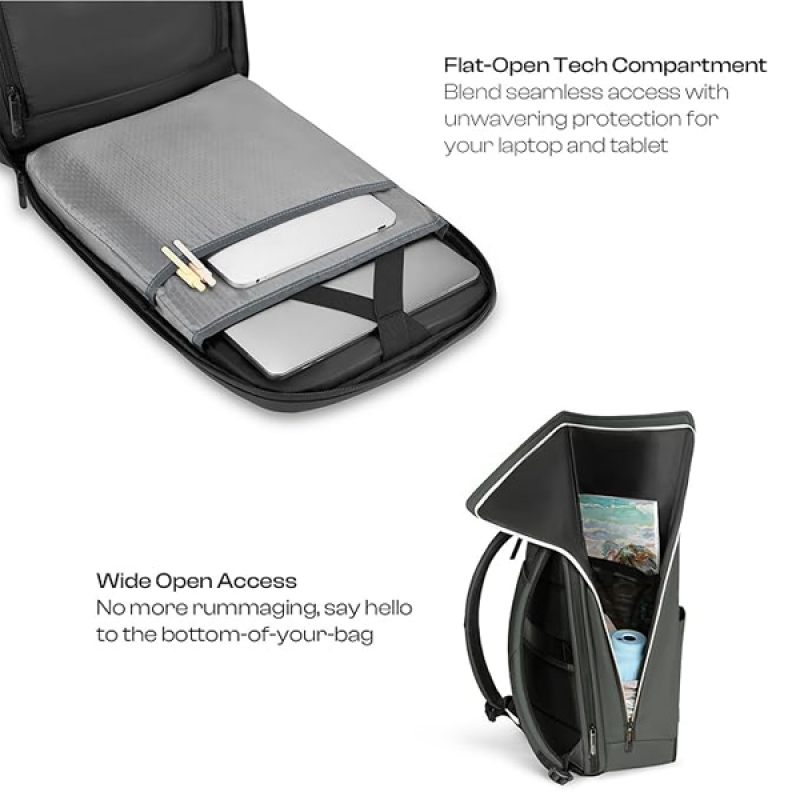 Workpack 23 Liters Water Resistant, L-Open, Premium Polyester Laptop Backpack